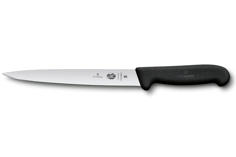 Couteau à dénerver/filet de sole Victorinox 5.3703.20 lame 20cm manche fibrox noir