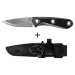 Couteau Gerber Principle Black GE001659 lame en acier 7,8cm manche caoutchouc + étui en kydex noir