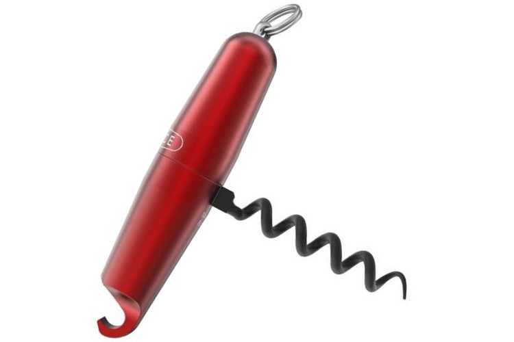 Tire-bouchon aluminium Lance coloris rouge fabriqu&eacute; en France