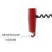 Tire-bouchon aluminium Lance coloris rouge fabriqué en France