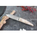 Couteau à huître Charles Canon manche en coquille Saint-Jacques fabriqué en France + coffret en bois