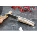 Couteau à huître Charles Canon manche en coquille Saint-Jacques fabriqué en France + coffret en bois