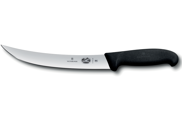 Couteau &agrave; parer Victorinox 5.7203.20 lame renvers&eacute;e 20cm manche fibrox noir