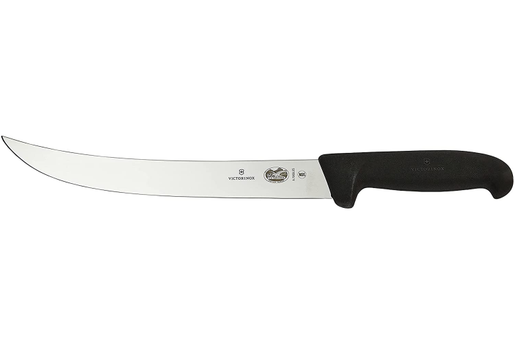 Couteau &agrave; parer Victorinox 5.7203.25 lame renvers&eacute;e 25cm manche fibrox noir