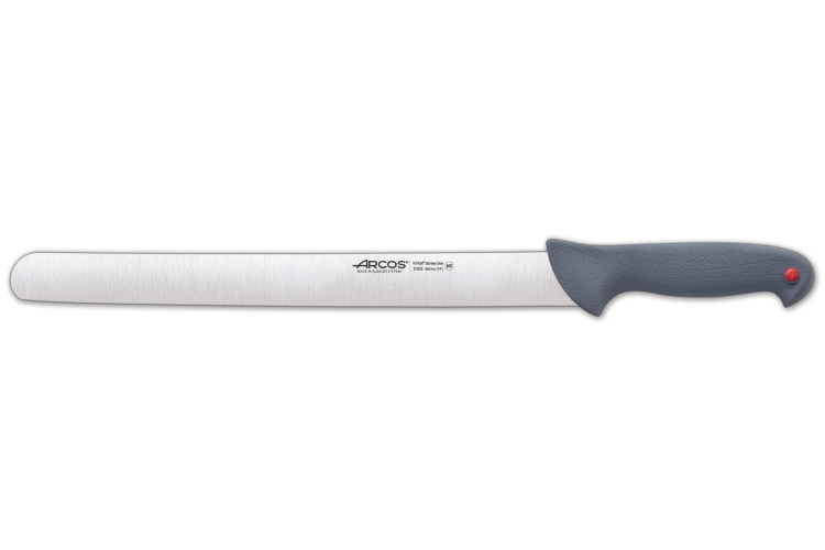 Couteau &agrave; jambon professionnel Arcos Colour Prof 242900 lame 36cm manche en PP