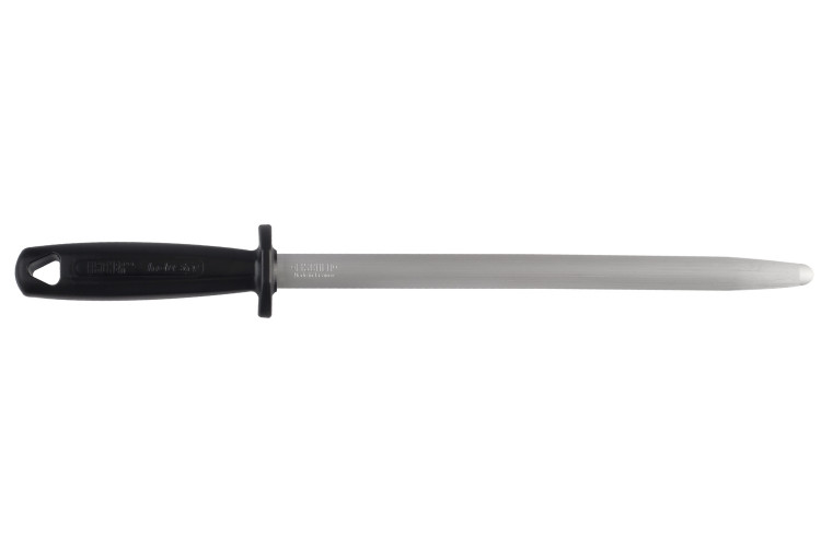 Fusil de boucher Fischer m&egrave;che ronde 30cm grain fin manche noir
