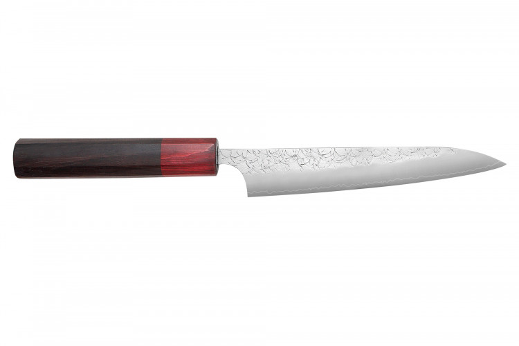 Couteau universel japonais artisanal Yoshimi Kato SG2 Tsuchime 14cm