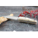 Couteau à huître Charles Canon manche en coquille d'huîtres fabriqué en France + coffret en bois