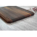 Planche à découper Wusaki en bois de noyer avec rigole - 40 x 30 x 1,9 cm