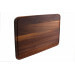 Planche à découper Wusaki en bois de noyer avec rigole - 40 x 30 x 1,9 cm