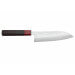 Couteau santoku japonais artisanal Yoshimi Kato Minamo SG2 Tsuchime 17cm