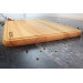 Planche à découper Wusaki en bois de hêtre certifié FSC avec rigole - 40 x 30 x 1,9 cm