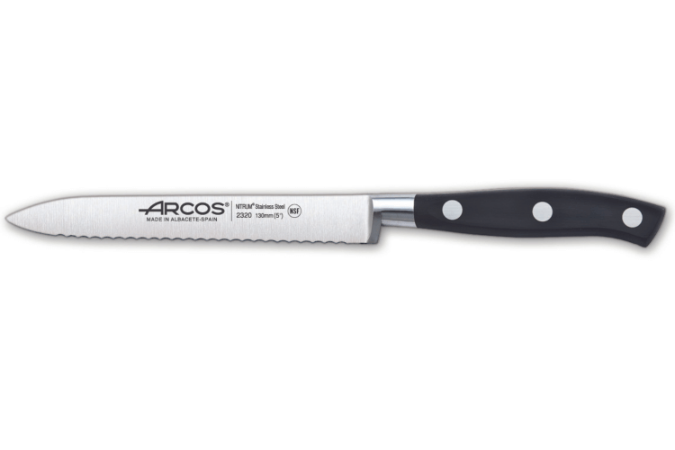 Couteau à tomates Arcos Riviera forgé lame dentelée 13cm