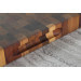 Billot de cuisine Wusaki en bois de noyer damier - 35 x 35 x 4 cm