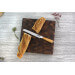 Billot de cuisine Wusaki en bois de noyer damier - 35 x 35 x 4 cm