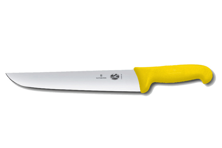 Couteau de boucher Victorinox 5.5208.26 lame 26cm manche fibrox jaune