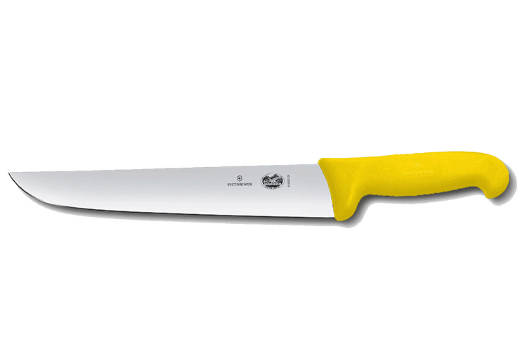 Couteau de boucher Victorinox 5.5208.31 lame 31cm manche fibrox jaune