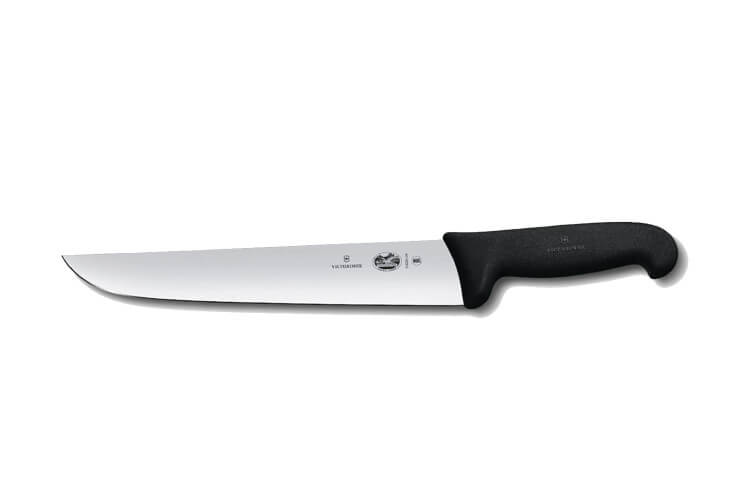 Couteau de boucher Victorinox 5.5203.18 lame 18cm manche fibrox noir