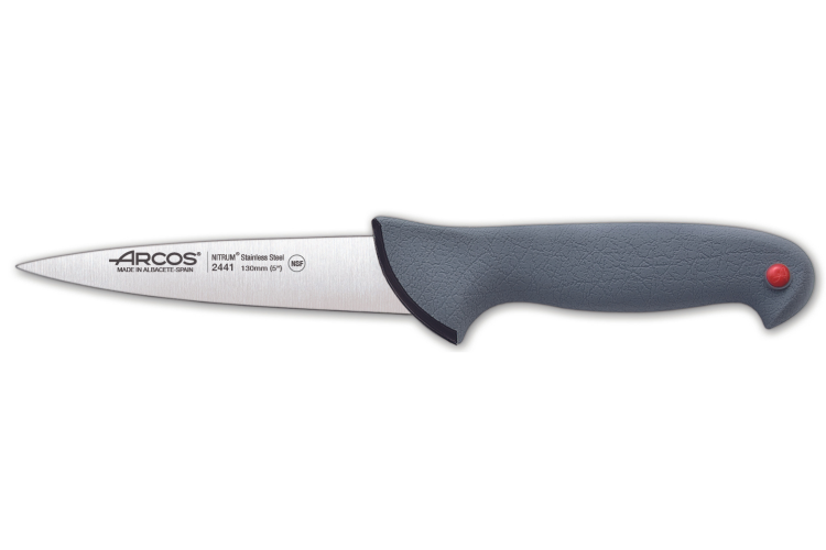 Couteau &agrave; saigner professionnel Arcos Colour Prof 244100 lame 13cm manche en PP