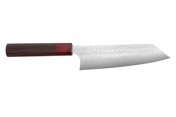 Couteau bunka japonais artisanal Yoshimi Kato SG2 Tsuchime 17cm