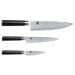 Coffret 3 couteaux japonais Kai Shun Damas