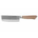 Couteau nakiri japonais artisanal Wusaki Nogami BS2 15cm manche en noyer reconditionné