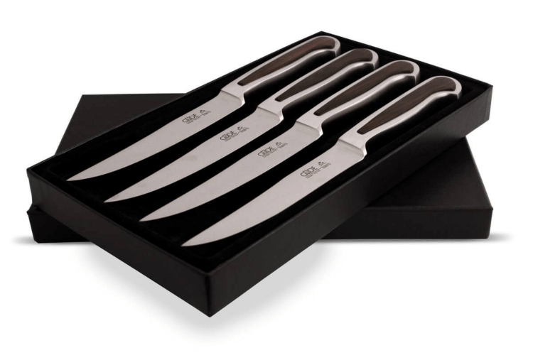 Coffret de 4 couteaux à steak Güde Delta 4-D380/12 en acier forgé lame 12cm