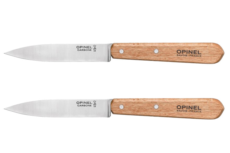 2 Couteaux Office Opinel AF "N&deg;102" lame carbone 10 cm