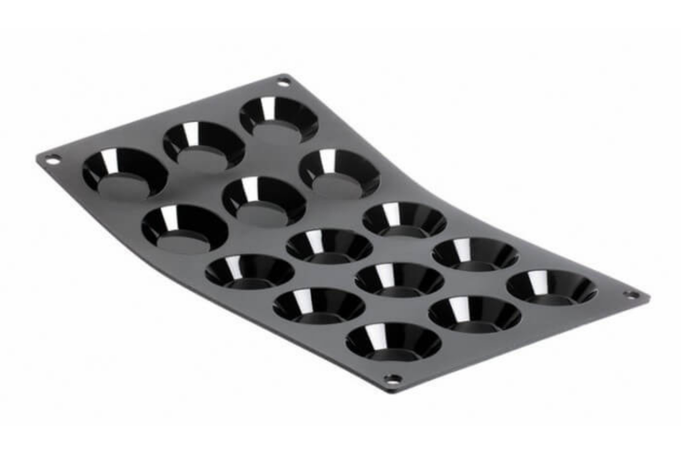 Moule 15 mini tartelettes De Buyer Moul'flex 1975.01 en silicone