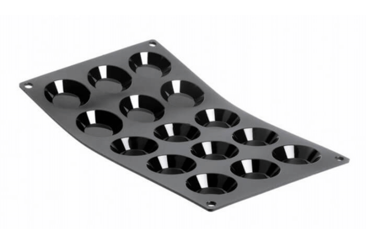 Moule 15 mini tartelettes De Buyer Moul'flex 1975.01 en silicone