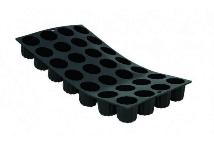 Moule pour 28 mini cannel&eacute;s bordelais De Buyer Moul'flex 1977.01 en silicone