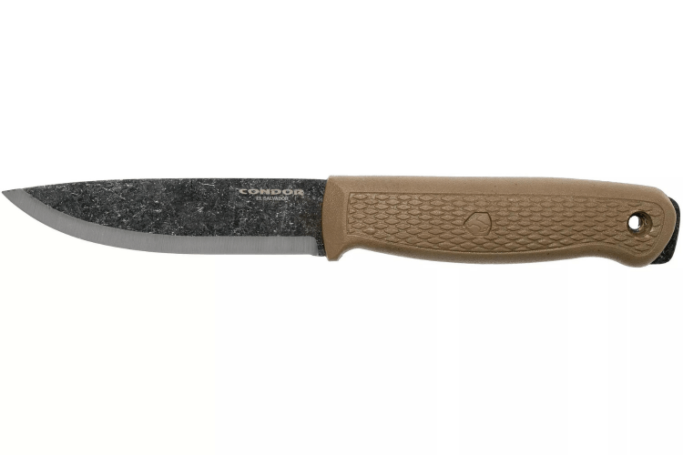 Couteau Condor Terrasaur Désert 63846 lame 10,5cm manche polypropylène tan + étui