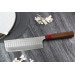 Couteau nakiri japonais artisanal Yoshimi Kato SG2 Tsuchime 16cm