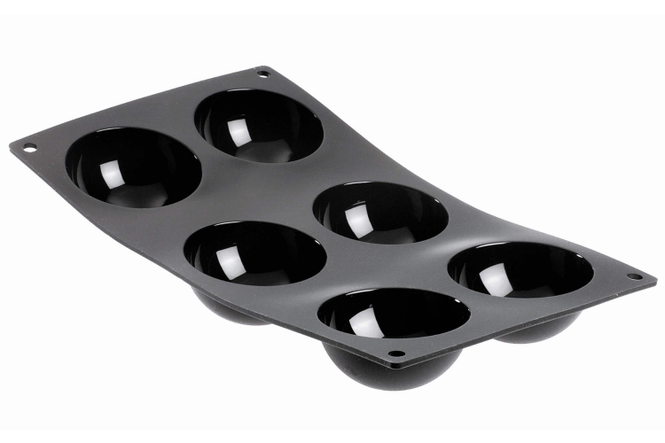 Moule 6 demi-sph&egrave;res De Buyer Moul'flex 1961.01 en silicone