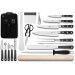 Sac spécial chef Sabatier Chef 4 couteaux de cuisine français + 14 ustensiles - Exclusivité