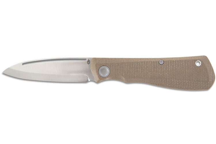 Couteau pliant Gerber Mansfield GE001908 manche en micarta naturel 10,8cm