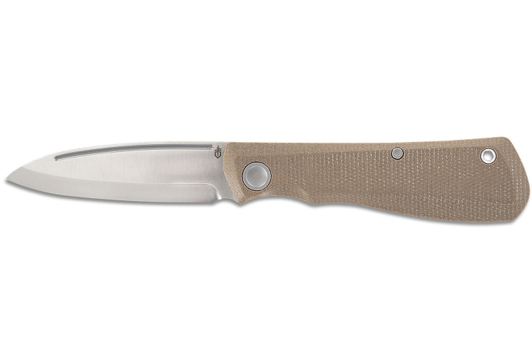 Couteau pliant Gerber Mansfield GE001908 manche en micarta naturel 10,8cm