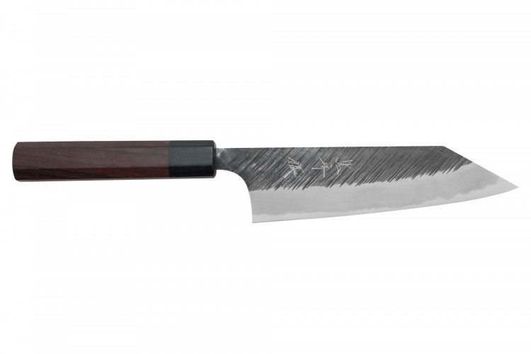 Couteau bunka japonais artisanal Yu Kurosaki Fujin Black 17cm