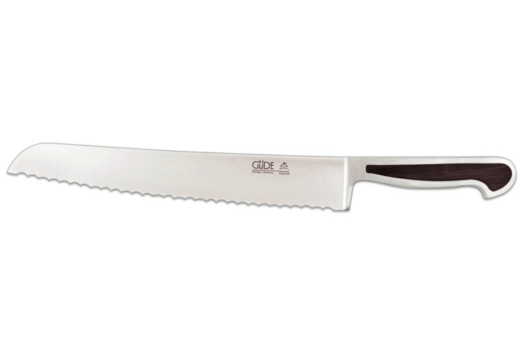 Couteau &agrave; pain G&uuml;de Delta D431/26 forg&eacute; &agrave; la main lame dent&eacute;e 26cm