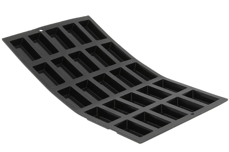 Moule pour 25 mini financiers De Buyer Moul'flex 1976.02 en silicone