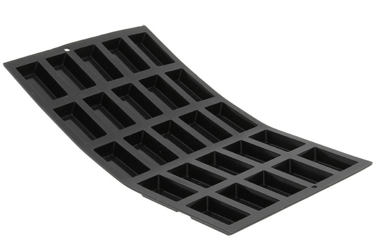 Moule pour 25 mini financiers De Buyer Moul'flex 1976.02 en silicone