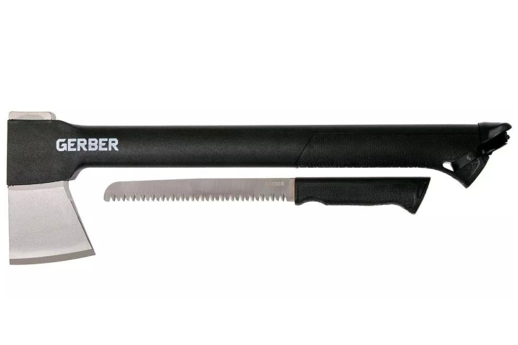 Hache 2 en 1 Gerber Gator Combo Axe II GE41420 manche en nylon/fibres de verre + &eacute;tui en nylon