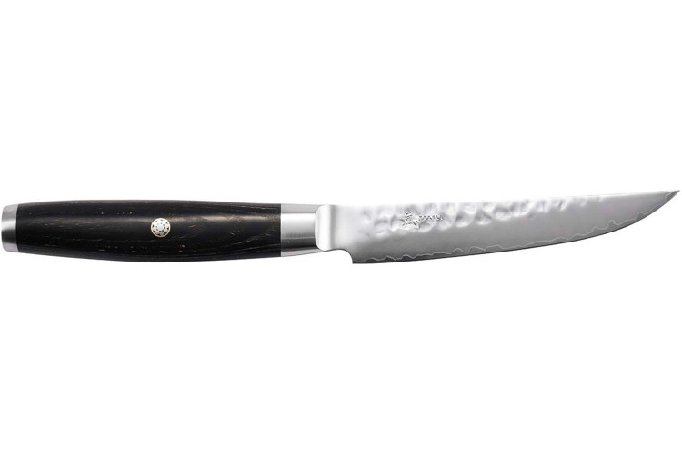 Couteau &agrave; steak japonais Yaxell Ketu lame 11,3cm manche en Pakkawood