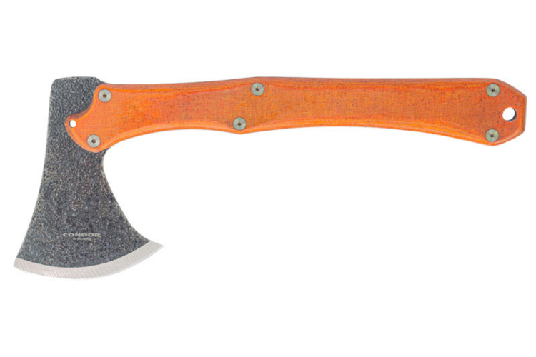 Hache Condor Mountain Pass 62740 manche en micarta 35,4cm + &eacute;tui en cuir