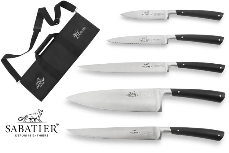 Malette de 5 couteaux Sabatier Edonist forgés fabrication française