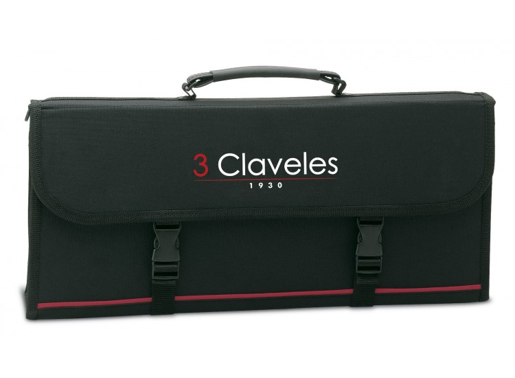 Malette nylon rigide pour 17 couteaux et accessoires 3 Claveles