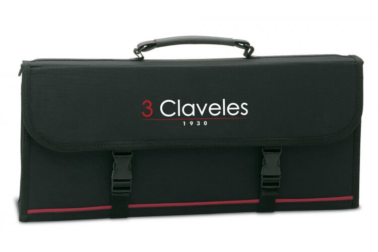 Malette nylon rigide pour 17 couteaux et accessoires 3 Claveles
