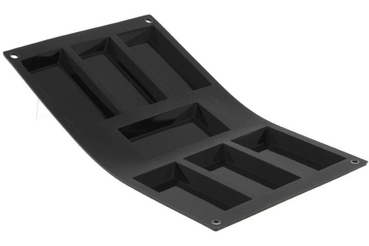 Moule pour 7 grands financiers De Buyer Moul'flex 1976.03 en silicone 