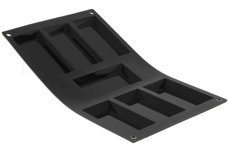Moule pour 7 grands financiers De Buyer Moul'flex 1976.03 en silicone 