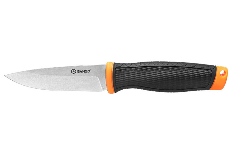 Couteau Ganzo G806 GG806OR lame 9,8cm manche en polym&egrave;re noir/orange